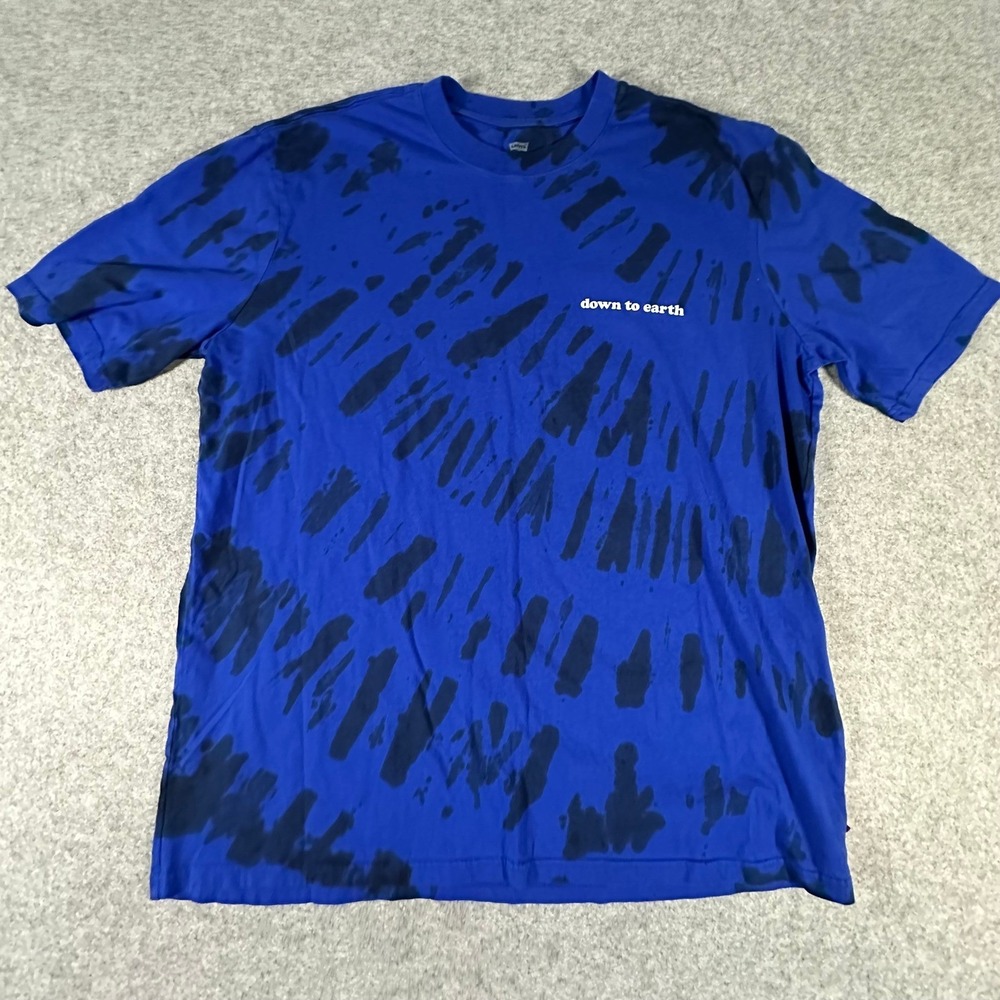 Levi's‎ T-Shirt Mens Large Blue Tie Dye Down To Earth Oversized Tee Patterned
